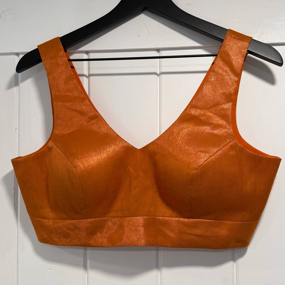 Vibrant Orange Choli